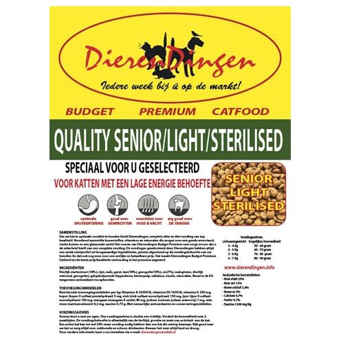 Budget premium catfood quality senior / light / sterilised Top Merken Winkel